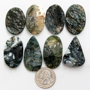 Agate Druzy, Moss Agate Druzy Stone, Geode Slice, Moss Agate Crystal Bulk, Raw Agate Healing Crystal Palm Stone for Wire-wrap Jewelry Stone