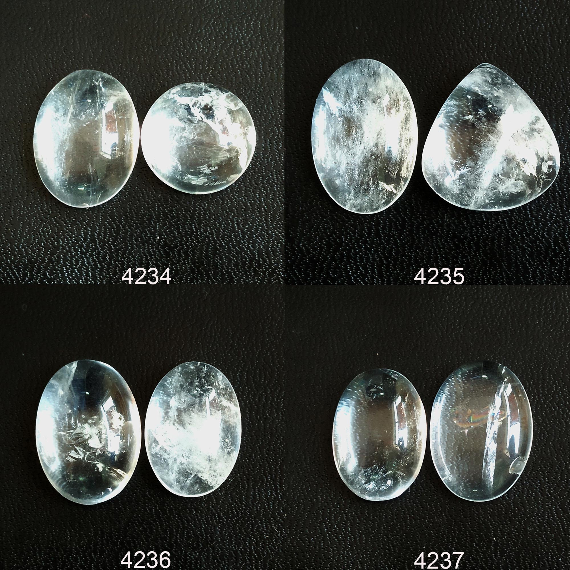 Natural Clear Quartz Gemstone Clear Quartz Cabochon Quartz Etsy