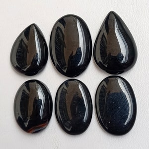 Black Onyx Stone, Onyx Gemstone, Onyx Cabochon, Black Onyx Wholesale lot Mix Size for Onyx Pendants Jewelry Supply image 5