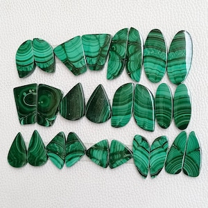 Malachit Paar Cabochon, Natürliche Malachit Paar Edelstein, Schüttgut Malachit Paar Kristall, Malachit Paar Perlen für Schmuck
