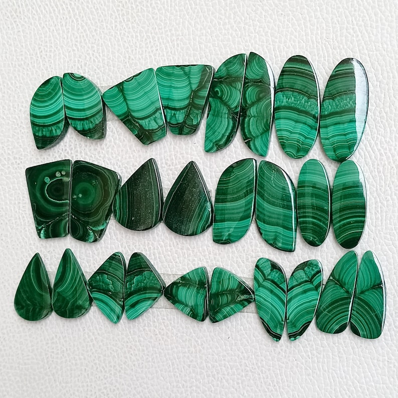 Malachite Pair Cabochon, Wholesale Natural Malachite Pair Gemstone, Bulk Malachite Pair Crystal, Malachite Pair Beads for Jewelry, crystal, gemstone, wholesale crystal, crystal cabochon, bulk crystal, crystal stone, cabochon