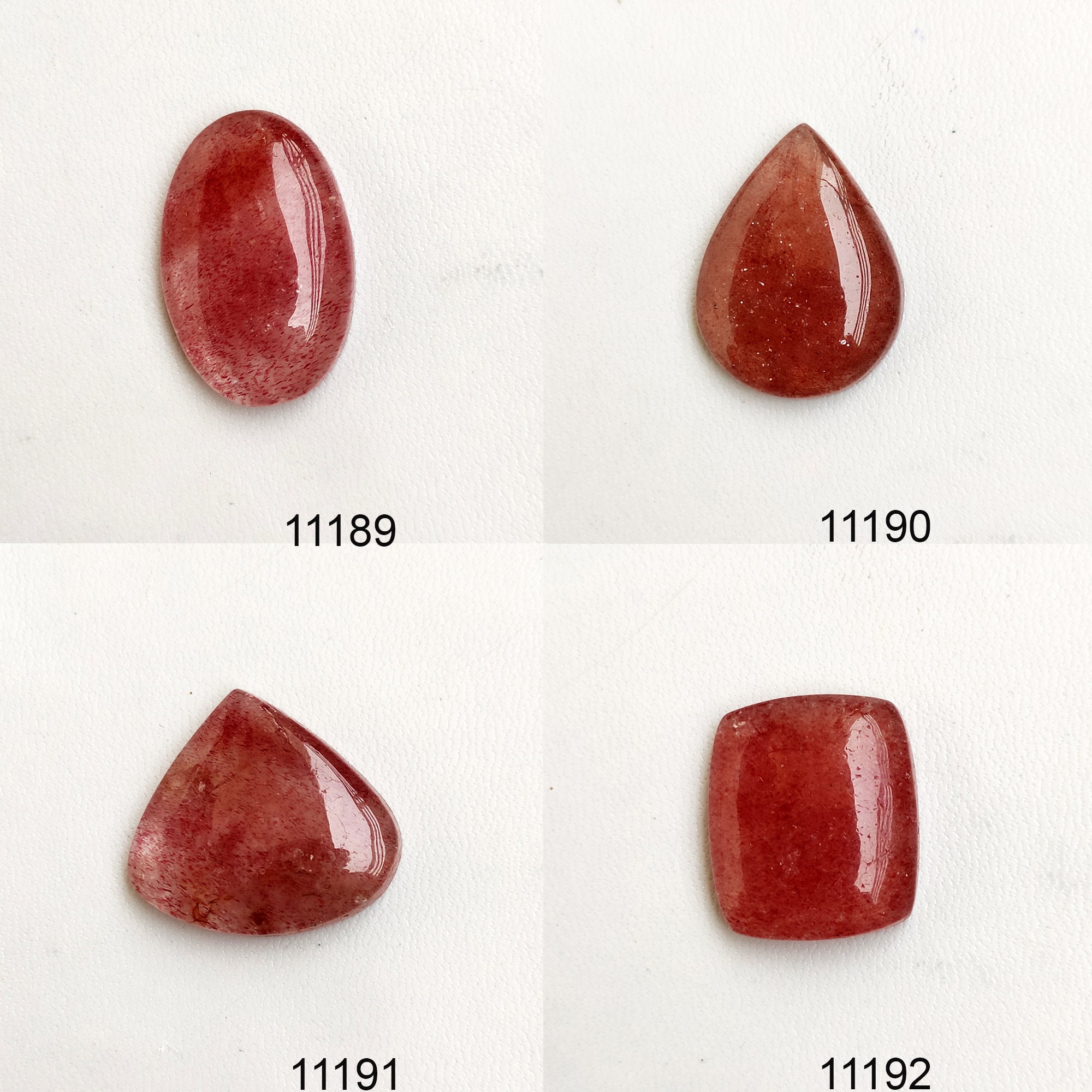 Natural Strawberry Quartz Gemstone Strawberry Quartz Stone Etsy