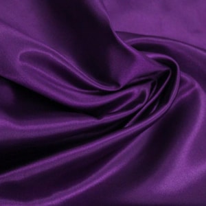 Dark Purple Taffeta Fabric, Faux Taffeta Fabric, Taffeta Silk Gown Fabric, Polyester Taffeta Fabric For Bridal Dresses By The Yards