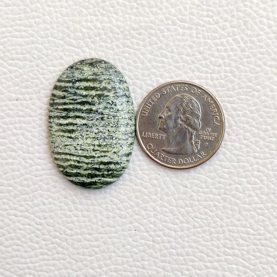 Flat Green Hair Jasper Coins Flat Green Hair Jasper Coins