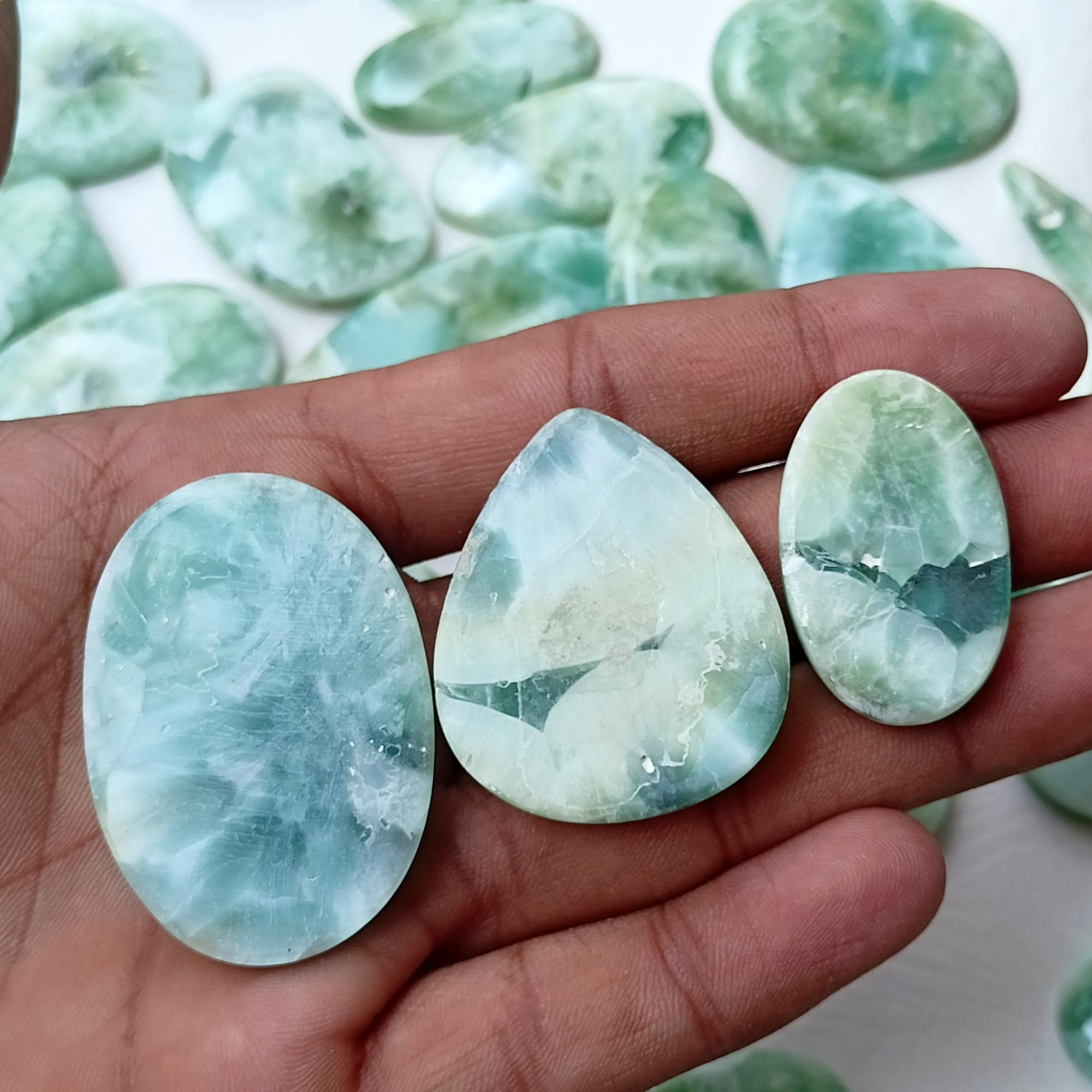 Cabochon Di Opale Colorato Non Trattato - Pietra Preziosa Di Opale - Foto 12