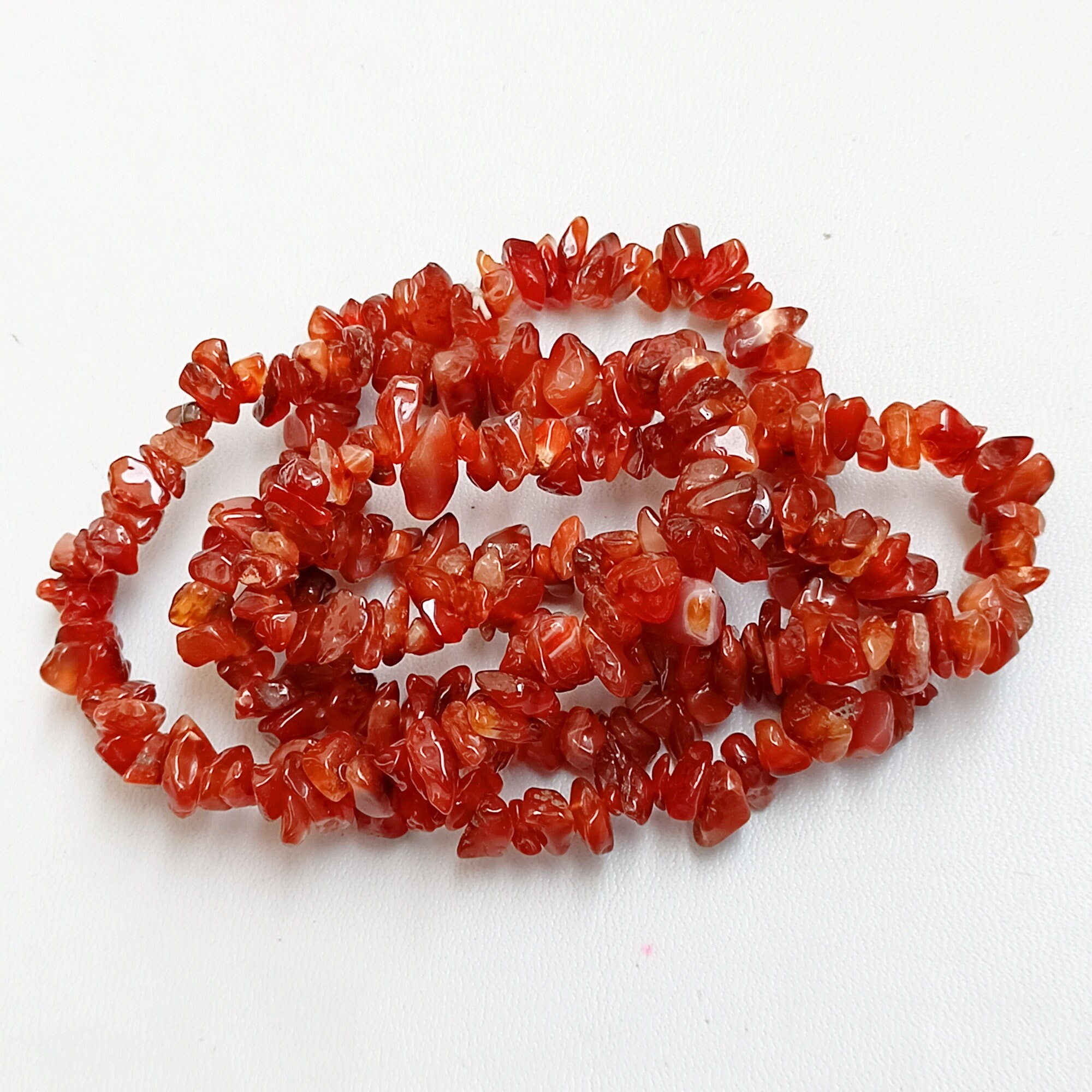 Carnelian Bracelet, Carnelian Chips Bracelet, Bracelet for