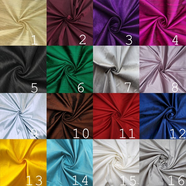 Tissu en soie Dupioni 16 couleurs, Tissu en soie synthétique Dupioni pour robes de mariée, Tissu pour robe de mariée Dupion, Tissu de soie, Tissu en soie Dupion au mètre