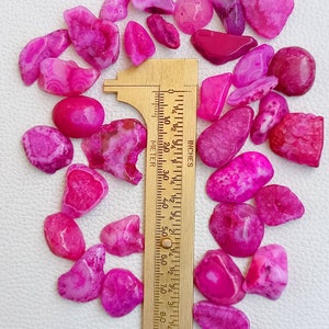 Pink Agate Druzy Slice, Window Agate Slices Bulk, Solar Quartz Druzy Slab, Geode Polished Slabs, Dyed Drusy Slice For Wire-wrap Jewelry, crystal, gemstone, wholesale crystal, crystal cabochon, cabochon
