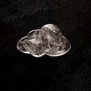 Bergkristall Wolke Stein, Bergkristall Wolke Edelstein, Kristall Handgeschnitzte Wolke Cabochon, klarer Quarz Kristall für Wire-Wrap Schmuck Versorgung