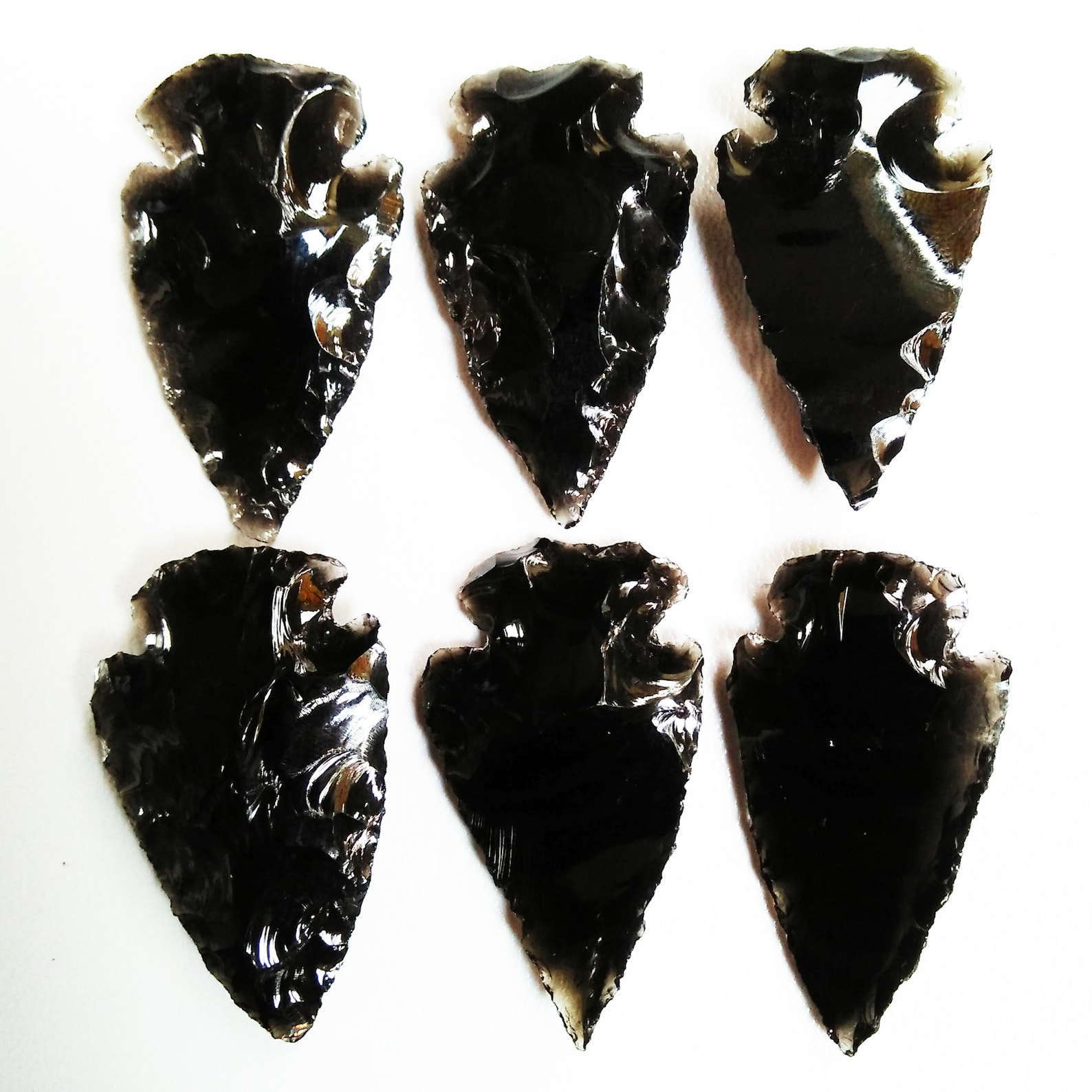 Obsidian Arrowheads Metaphysical Glass Crescent Arrowhead - Etsy