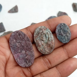 Azurite Druzy Gemstone, Natural Azurite Drusy Cabochon Wholesale Lot, Mix Sized Loose Gemstone for Pendants, Rings, Necklace Jewelry