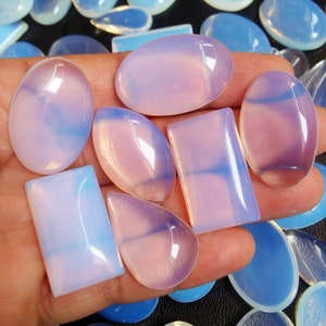 Opalite Mix Gemstone, Opalite Wholesale Crystal Stone, Opalite Beads, Opalite Bulk Cabochon lot for Wirewrap Pendants, Rings Jewelry Supply