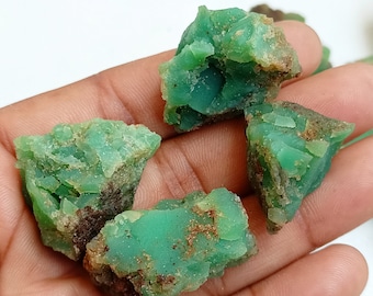 Chrysoprase Rough Stone, Raw Chrysoprase Crystal, Raw Crystals Bulk, Raw Chrysoprase Chunks, Raw Chrysoprase, Raw Chrysoprase  for Jewelry