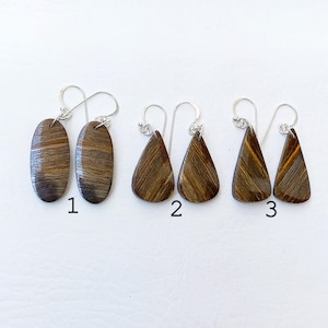 Tiger Eye Gemstone Earring Pair, Dangle Earring, 925 Sterling Silver Earrings, Boho Earring, Crystal Earring, Dainty earrings, Gifts for her