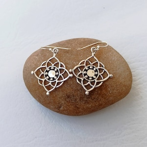 Silver hoops, silver earrings, chunky earrings, Chunky Hoop Earrings, Hollow hoop earrings,  Dainty earring hoops gift for mom, gift for her