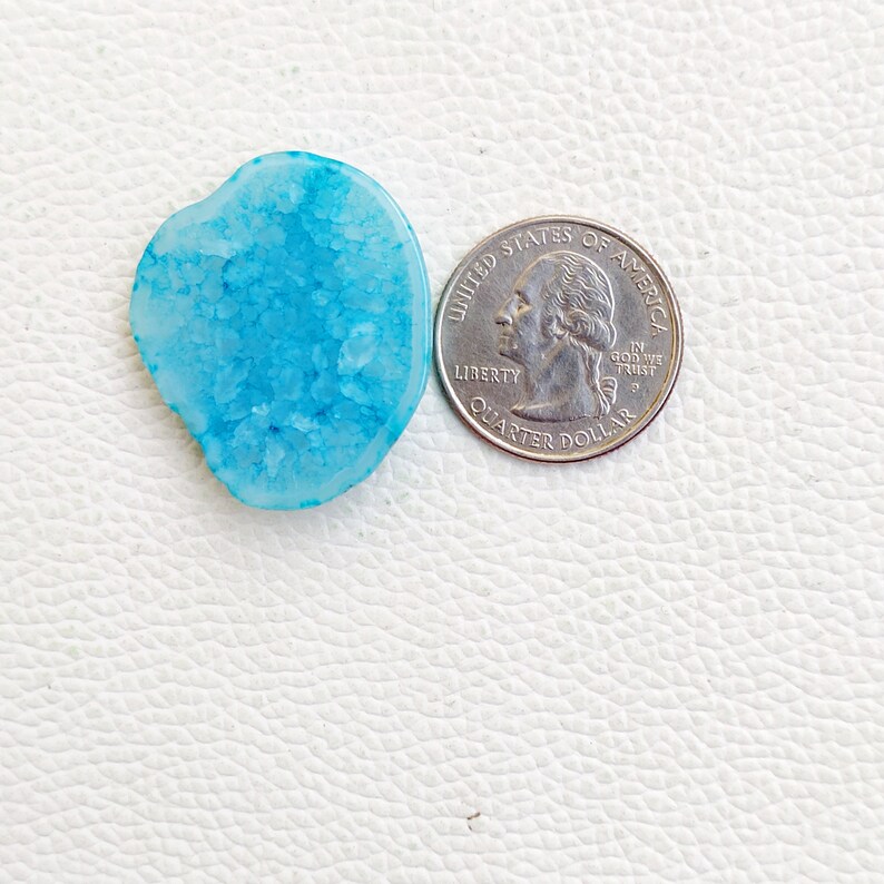 Blue Agate Druzy Slice, Window Agate Slices Bulk, Solar Quartz Druzy Slab, Geode Polished Slabs, Dyed Drusy Slice For Wire-wrap Jewelry, crystal, gemstone, wholesale crystal, crystal cabochon, cabochon, bulk crystal, crystal stone