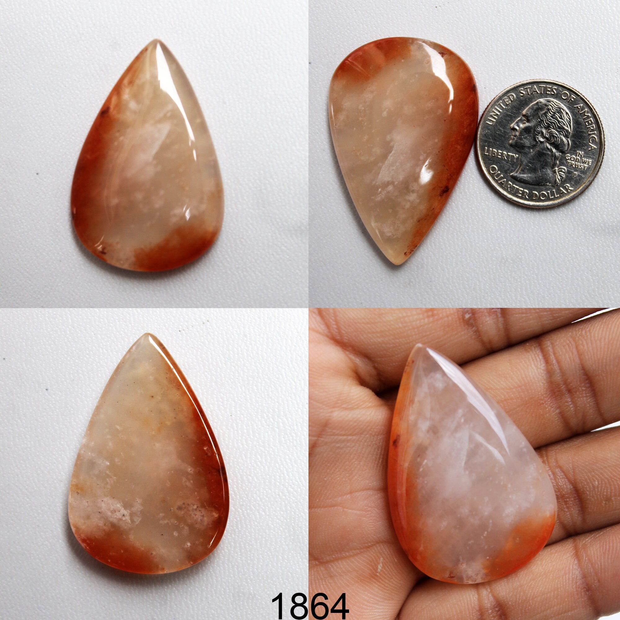 Natural Orange Jasper Cabochon Orange Jasper Gemstone Orange Etsy