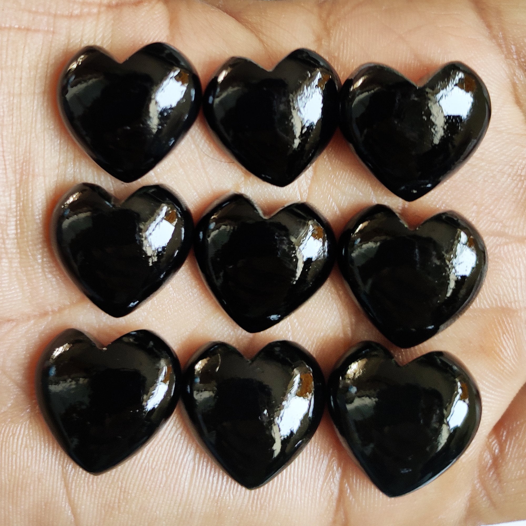 Black Onyx Heart Stone Onyx Heart Gemstone Crystal Heart Etsy