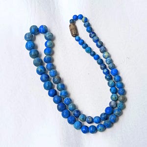 Lapis Lazuli Necklace, Beaded Necklace, Beads Choker, Crystal Chocker, Gemstone Minimalist Necklace, Boho Jewelry, Gifts for girlfriends
