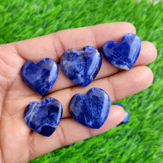 Sodalite Gemstone Crystal Heart