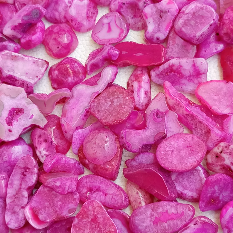 Pink Agate Druzy Slice, Window Agate Slices Bulk, Solar Quartz Druzy Slab, Geode Polished Slabs, Dyed Drusy Slice For Wire-wrap Jewelry, crystal, gemstone, wholesale crystal, crystal cabochon, cabochon