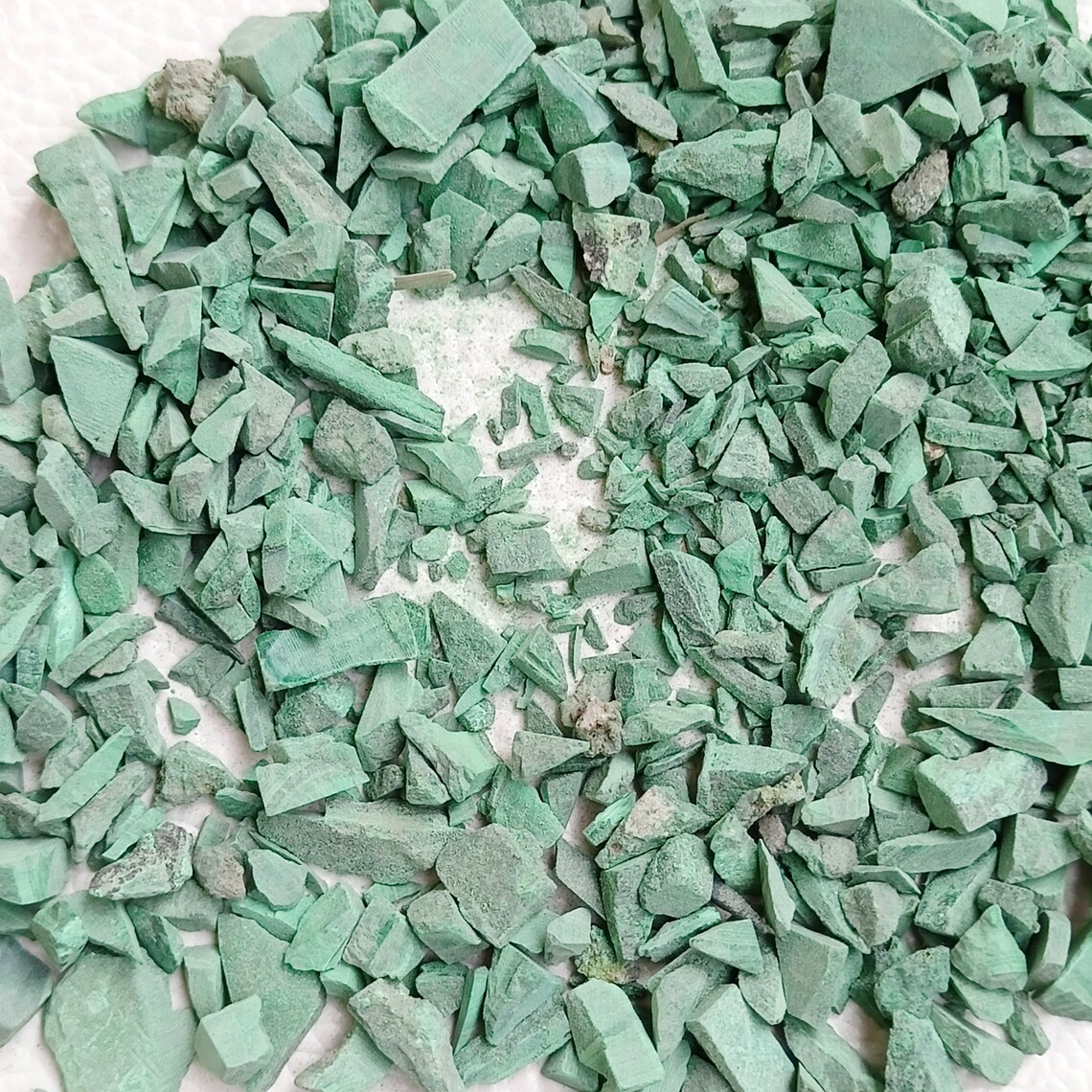 Malachite Crushed Stone Dust Powder Malachite Wood Inlay Etsy