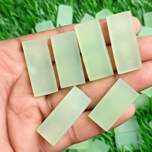 Green Chalcedony Slab, Chalcedony Onyx Cabochon Slab, Green Polished Rough Slice, Rose Chalcedony, Onyx Crystal Slice for Necklace Jewelry