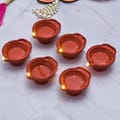 Water Sensor Led Diyas Candle with Water Sensing Technology E-Diya, Warm Orange Ambient Lights, for Home Decor, Festivals Decoration