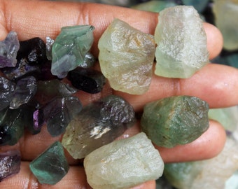 Raw Fluorite Stone: Natural Unpolished Healing Crystal Lot