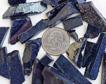 Raw Blue Goldstone Crystal, Goldstone Rough, Goldstone Rough Raw Blue Goldstone Crystal, Goldstone Rough, Goldstone Rough