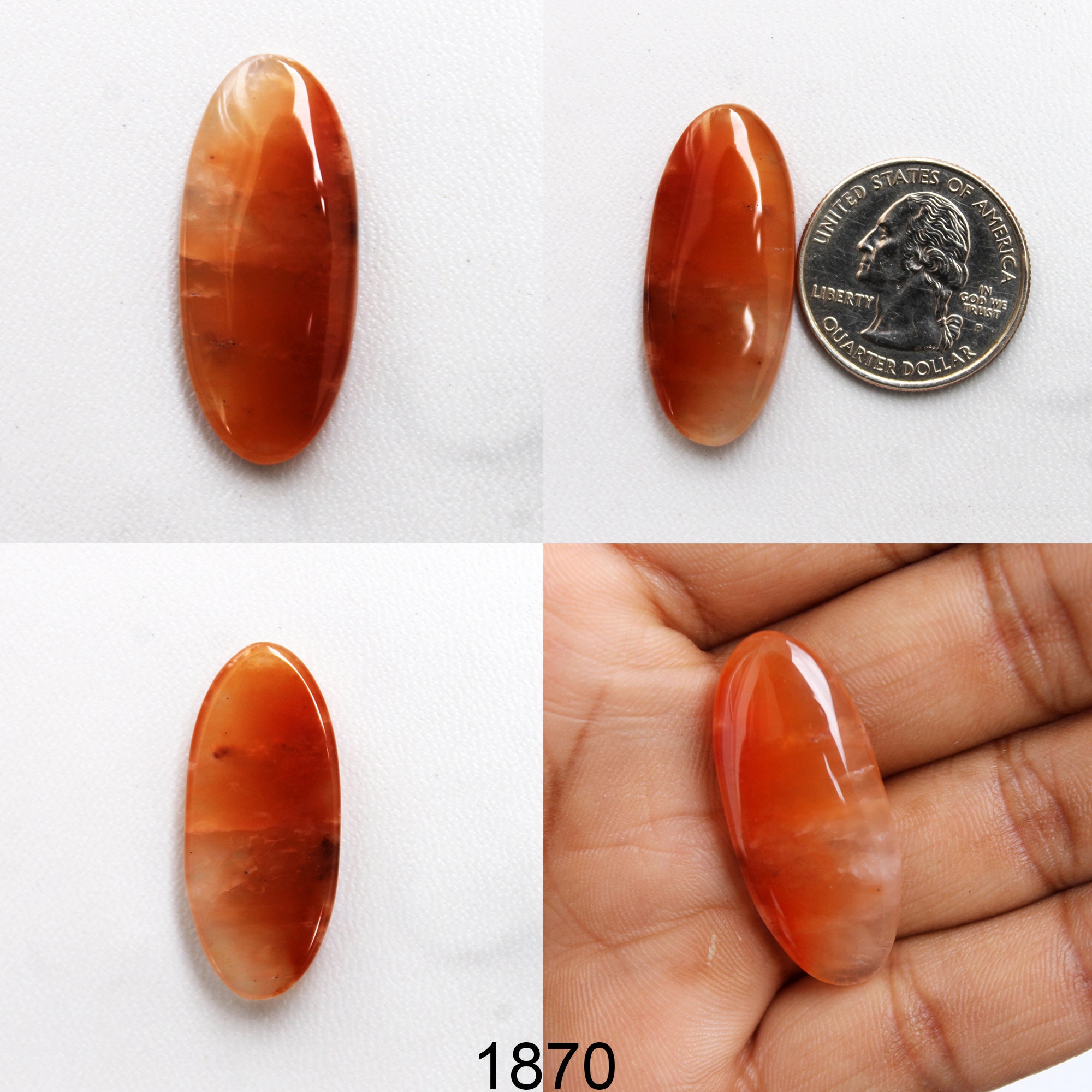 Natural Orange Jasper Cabochon Orange Jasper Gemstone Orange Etsy