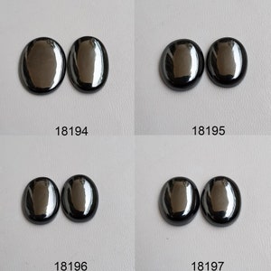 Hematite Beads, Hematite Gemstone, Hematite Crystal Cabochon, Natural Hematite, Hematite Loose Stone for Pendant, Earring Jewelry supply