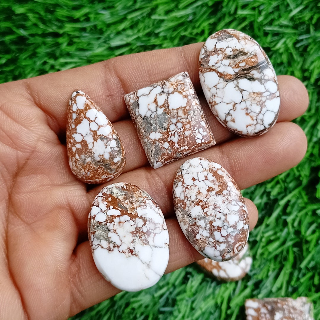 Natural Wild Horse Turquoise Cabochons: Craft Jewelry Stone Lot - Etsy