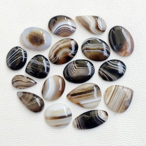 Banded Agate Stone, Black Banded Agate Bulk Gemstone, Natural Banded Agate Wholesale lot, Mix Agate Healing Crystal By Carats For Jewelry