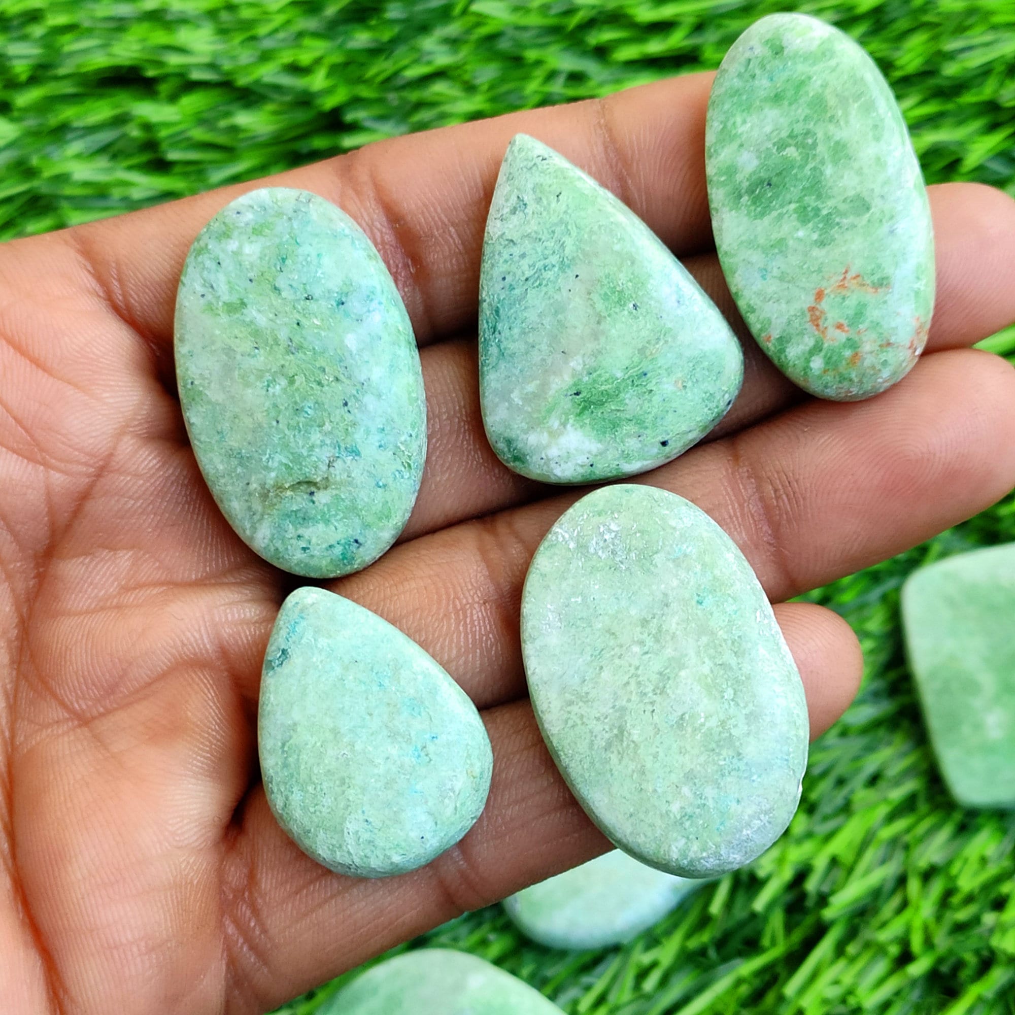 Green Jasper Gemstone, Wholesale Jasper Cabochon, Bulk Green Jasper, Green  Jasper Healing Crystals for Necklace, Pendant Jewelry 