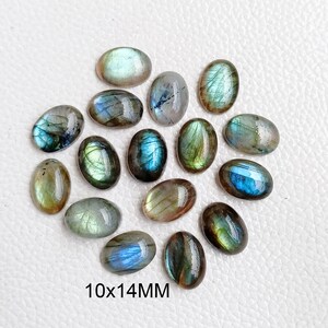 10x14mm Labradorite Oval Cabochon, Labradorite Flashy Gemstone, Bulk Labradorite Calibrated Cabochon, Labradorite Crystal lot Jewelry Supply