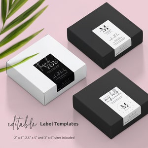 Buy Box Seal Label Template Editable Packaging Seal Sticker ...