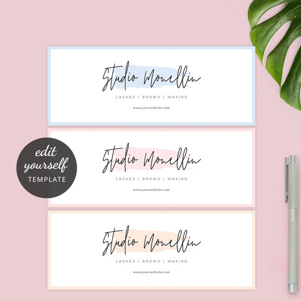 Editable Facebook Page Cover Template, DIY Facebook Header Image, Beauty Salon Fb Timeline Cover Design, Feminine Facebook Banner Set PW-001