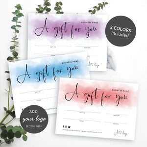 Printable Gift Certificate Template Easter Gift Voucher - Etsy