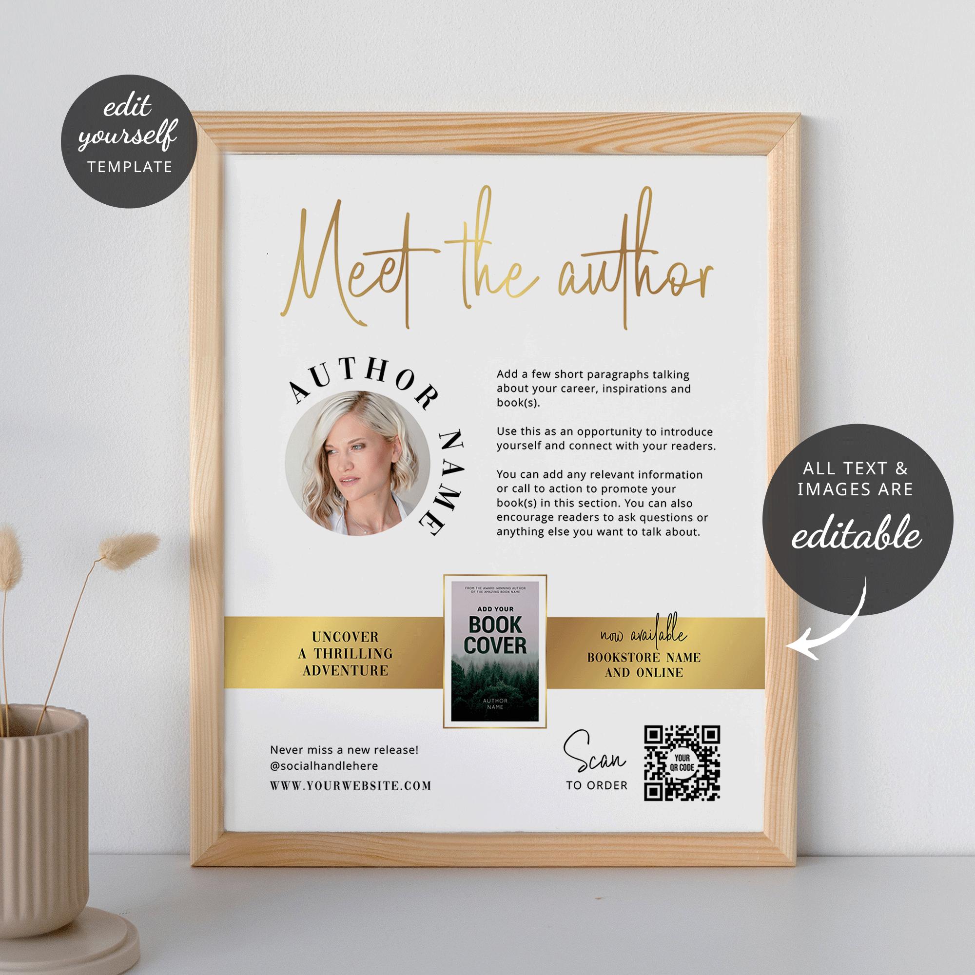 Meet the Author 8x10