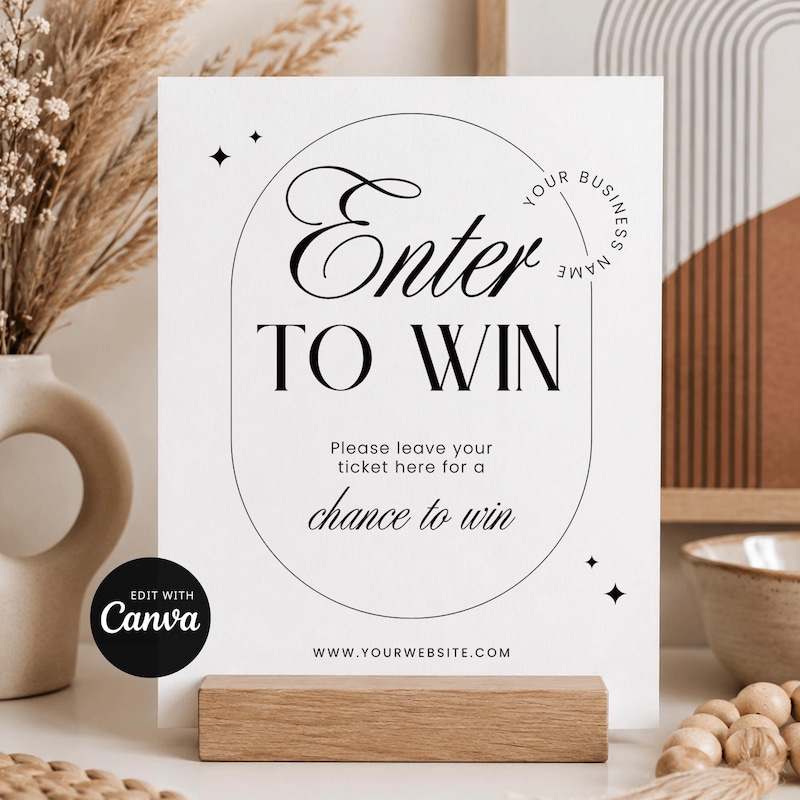 Poster For Rafle Template Raffle Poster - Etsy