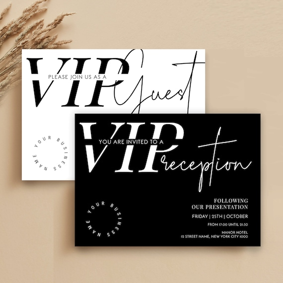 Vip Party Invitation Wording