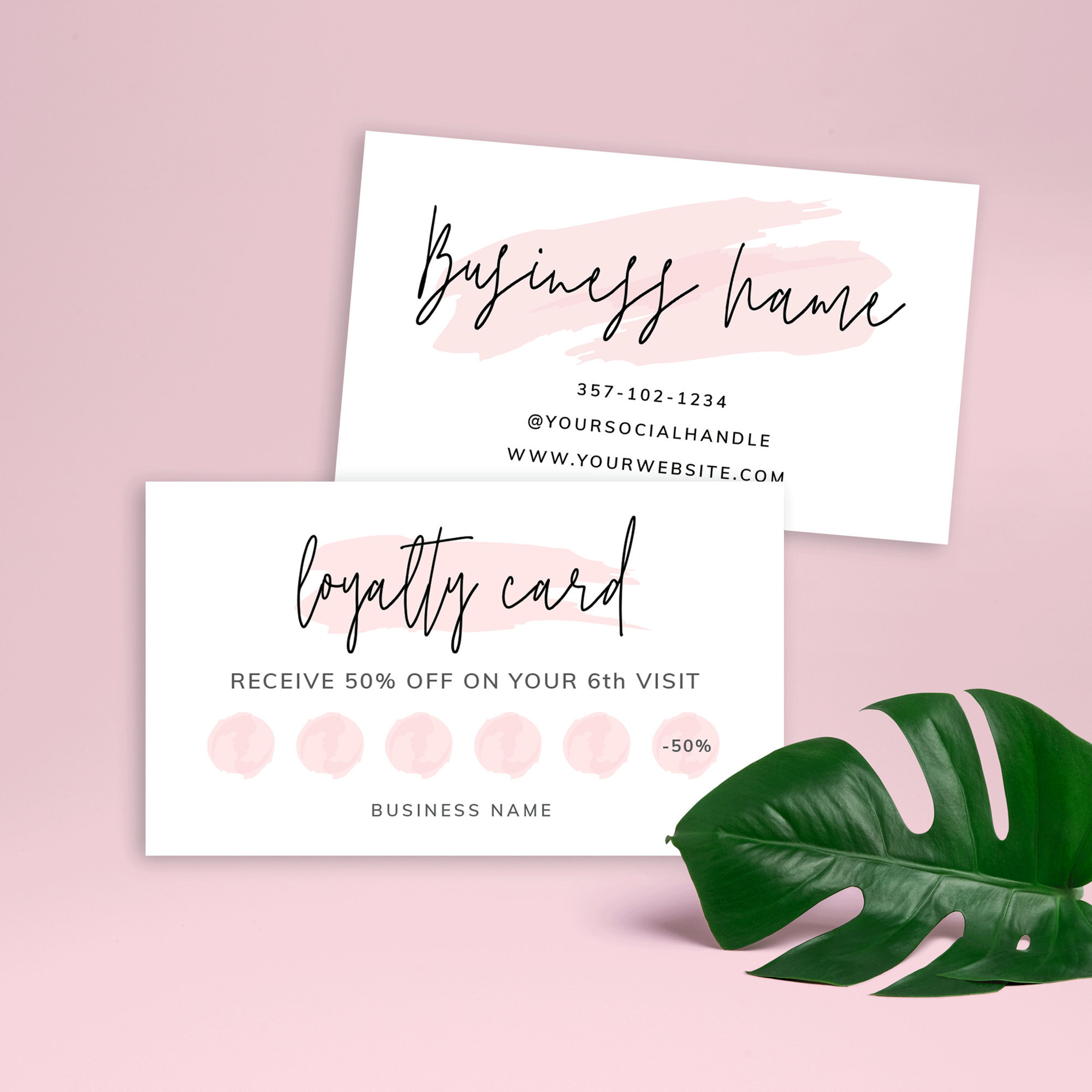 Printable Loyalty Card, Beauty Loyalty Card Template, Editable Rewards  Card, Nail Salon Loyalty Card, Customer Rewards Cards, Lashes, PW-21 With Regard To Customer Information Card Template