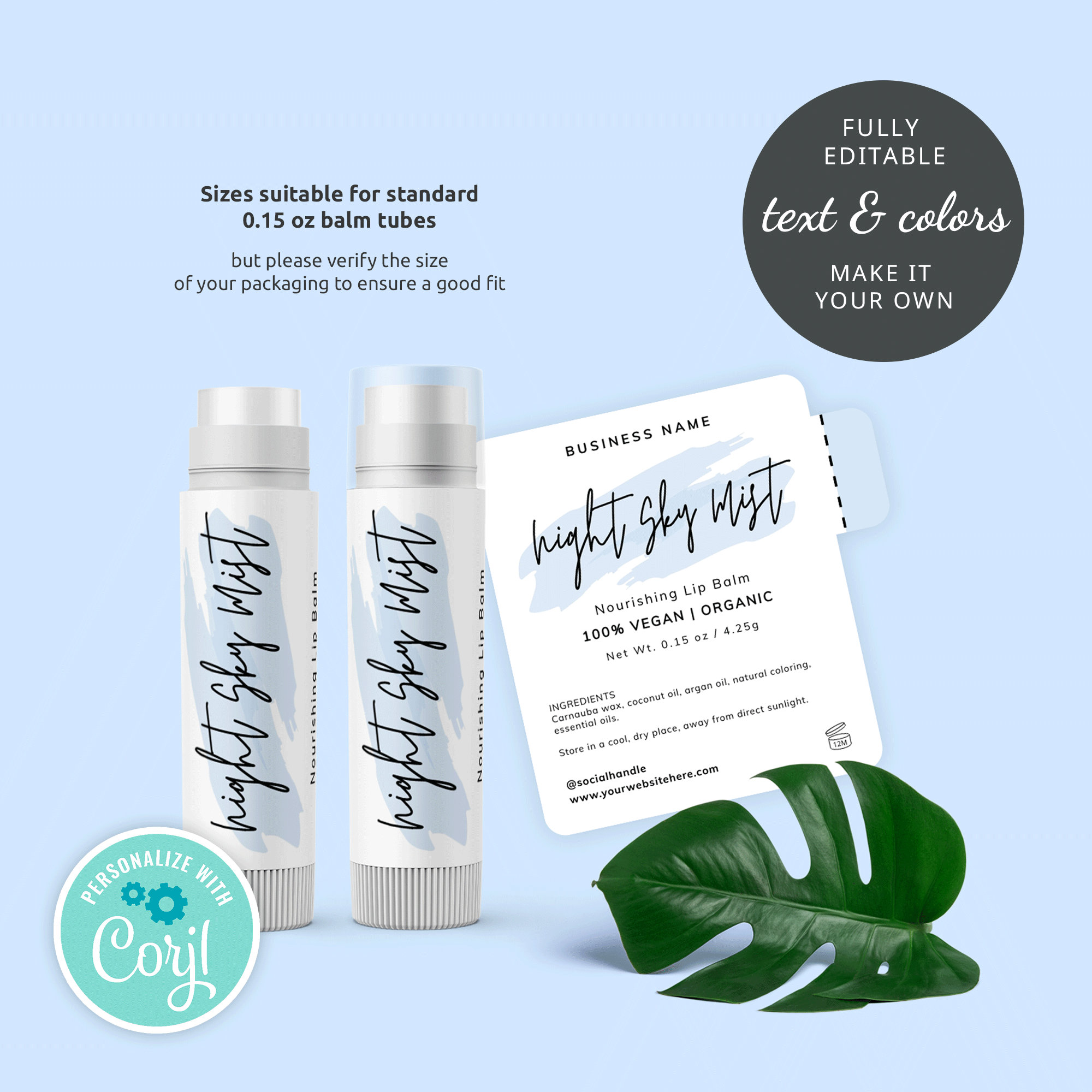 Chapstick Label Template