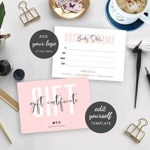 DIY Gift Certificate Template, Printable 4th July Gift Voucher, Instant ...