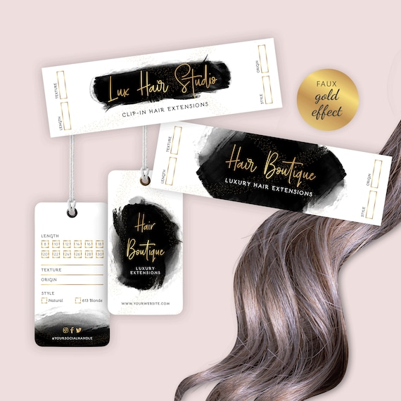Hair Extensions Bundle Wrap Template Editable Hair Clip Ins - Etsy Hair Extensions Bundle Wrap Template Editable Hair Clip Ins - Etsy