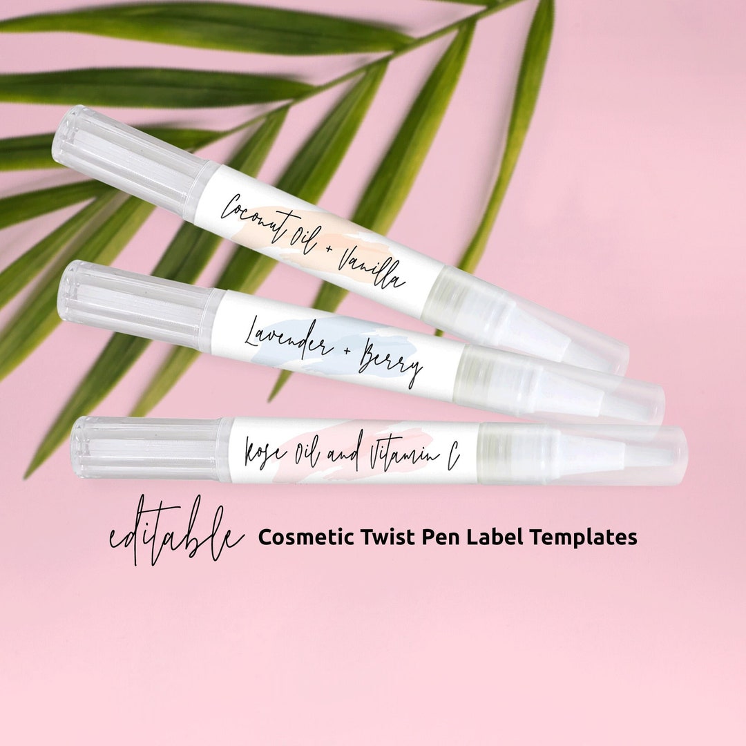 DIY Cosmetic Tube Label Template Printable 3ml 4ml 5ml Brush Etsy DIY Cosmetic Tube Label Template Printable 3ml 4ml 5ml Brush Etsy