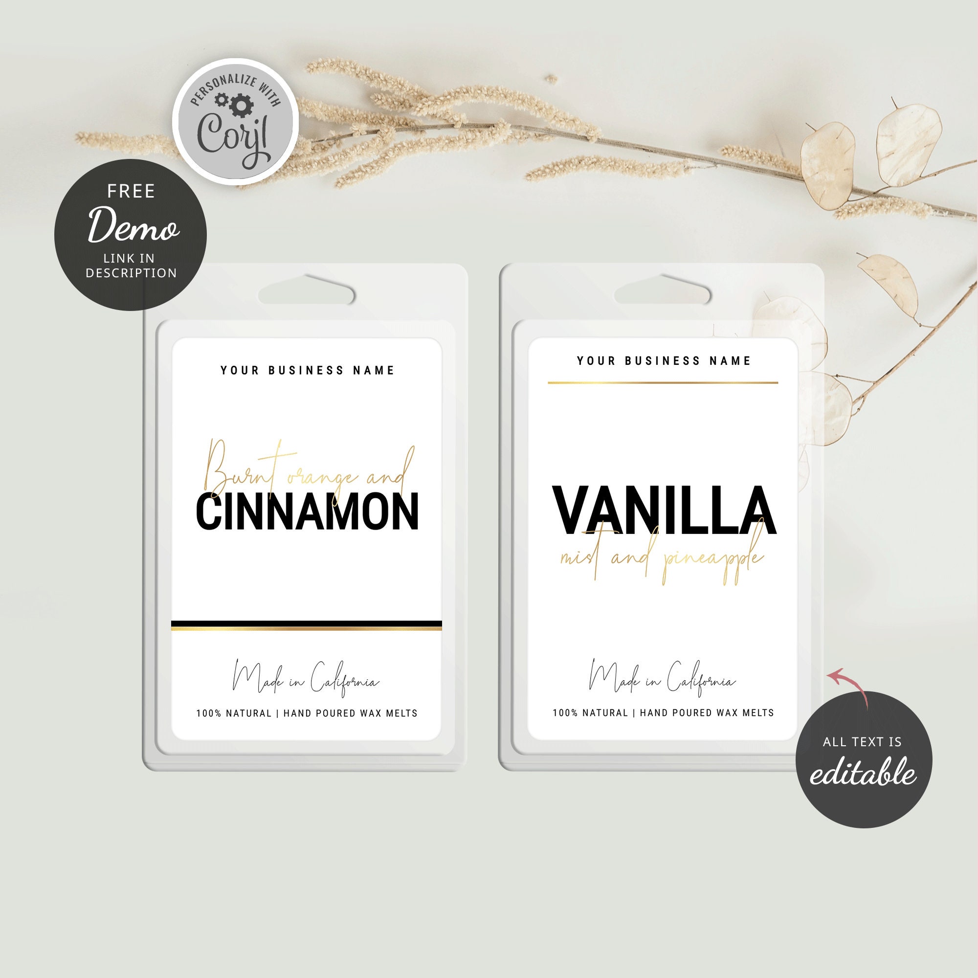 Vertical Product Labels Template 2x3 - Etsy
