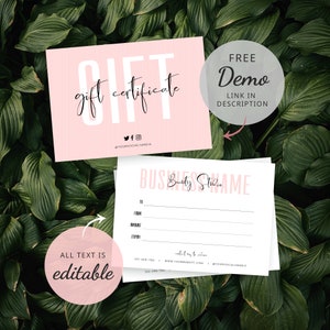 DIY Gift Certificate Template, Printable 4th July Gift Voucher, Instant ...