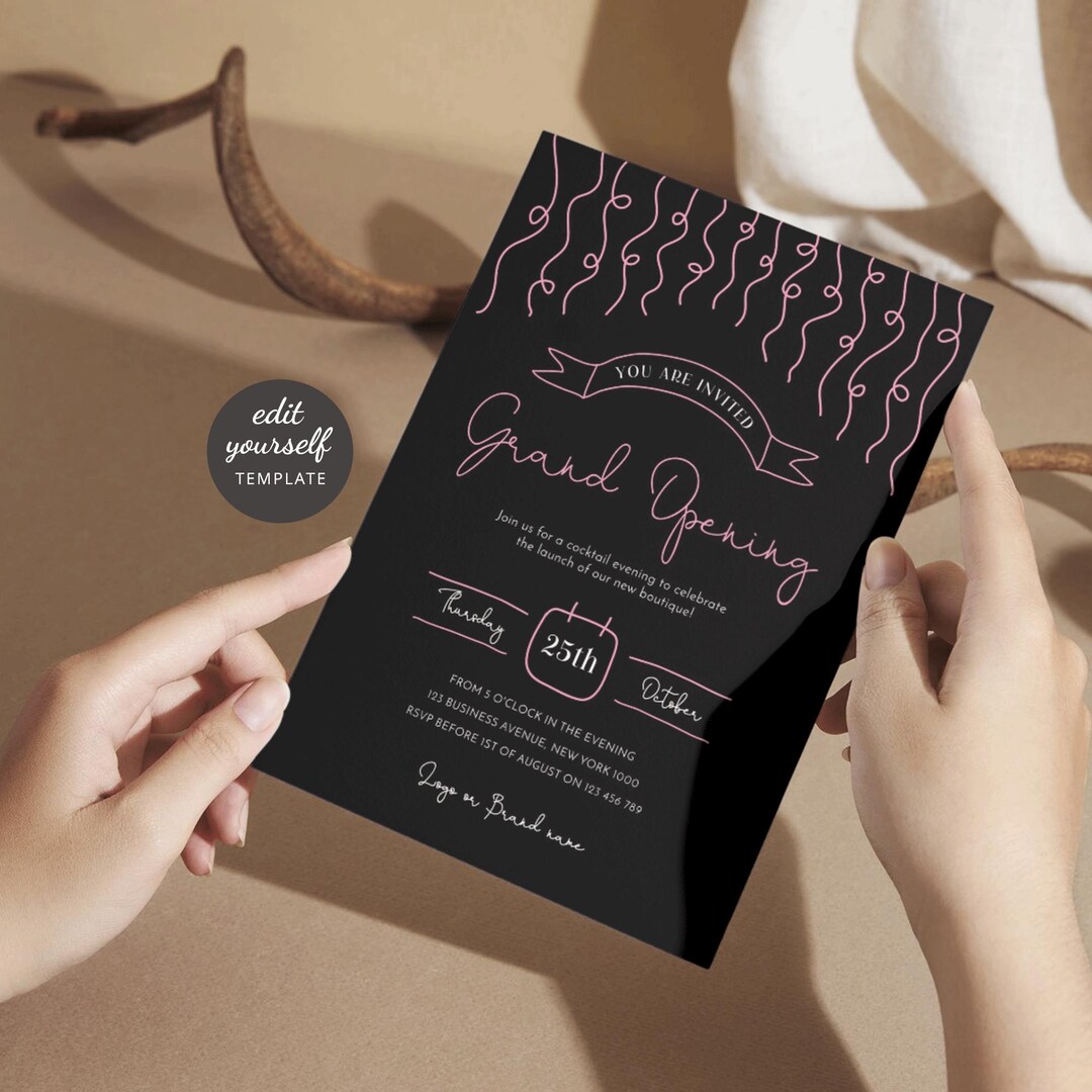 Whimsy Prom Invite Whimsical Business Launch Party Invitation, Vintage Hand Drawn Style ...